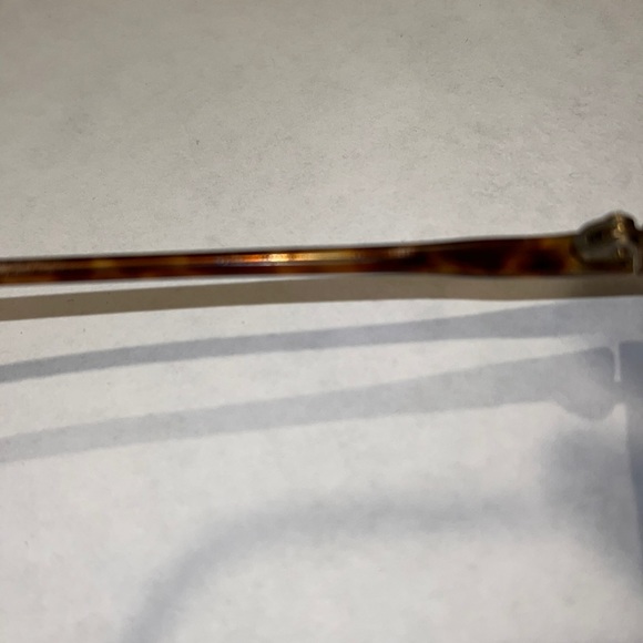 Giorgio Armani wire rim & tortoise shell frames w/glass case - Picture 7 of 17